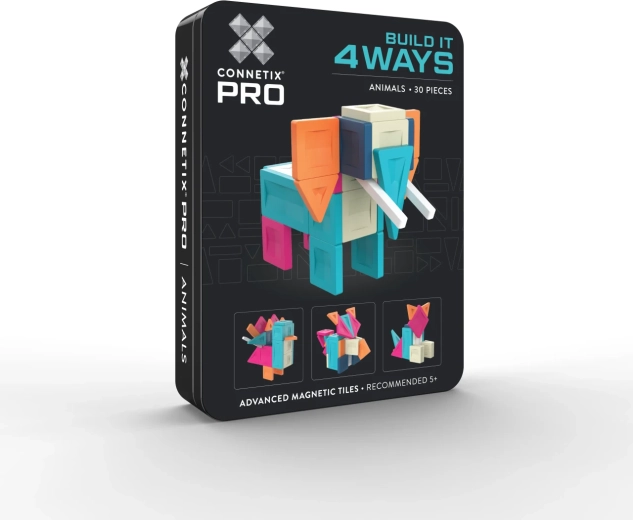 CONNETIX PRO set da costruzione di animali Build It 4 Ways Animals Pack - 30 pezzi