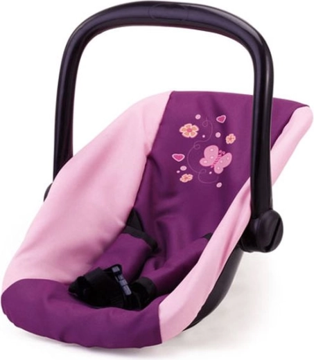 Bayer seggiolino auto per bambole viola/rosa chiaro