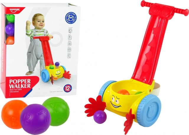 Spingispinta raccogli-palline per bambini