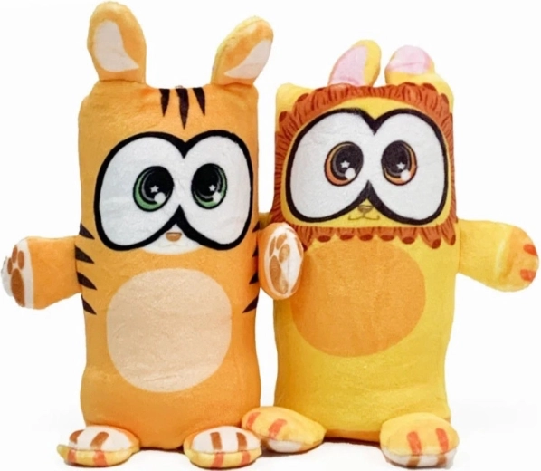 Peluche Dublusie – tigre/leone double face