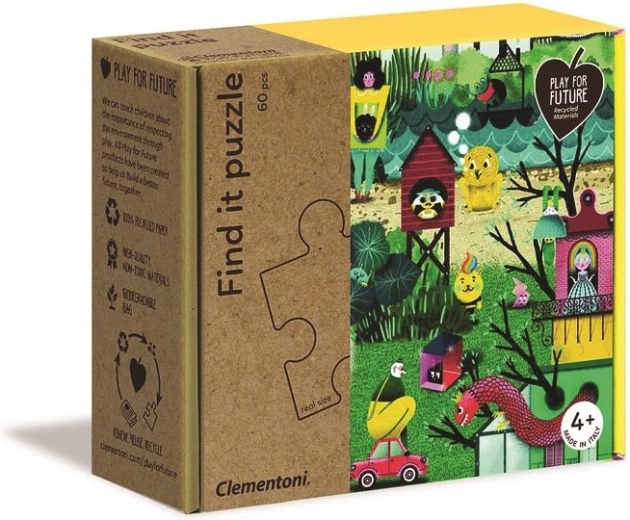 CLEMENTONI Play For Future Puzzle con ricerca di immagini Autunno 60 pezzi