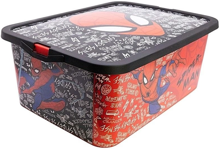 Grande box contenitore con coperchio a clip Spider-Man - 1 pezzo