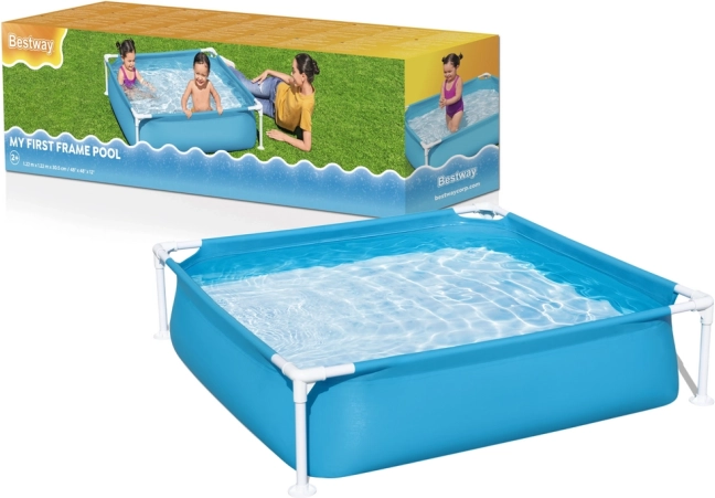 Piscina da giardino a telaio per bambini 122 × 122 × 30 cm BESTWAY