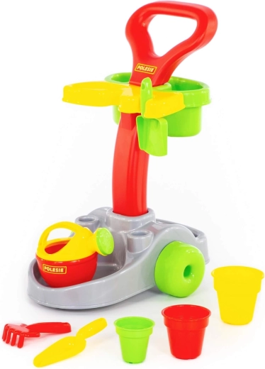 Set da giardinaggio per bambini con carrellino