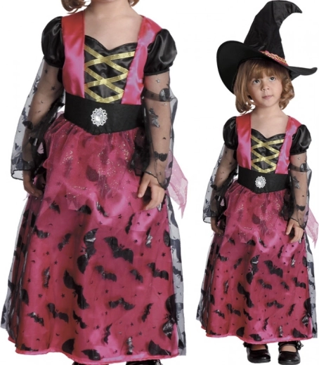 Costume da strega per bambina 92–104 cm