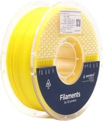 Filamento ABS High Speed 1,75 mm, 1 kg, giallo