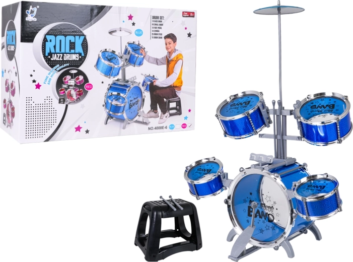 Batteria per bambini ROCK BAND blu