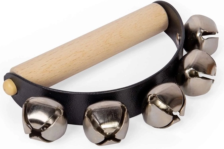 Bigjigs Toys campanelli per bambini con manico in legno