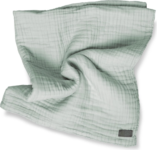 Vinter & Bloom coperta in mussola layered organic sage green