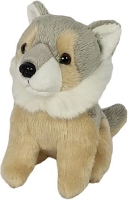 Ziki lupo di peluche seduto 14 cm