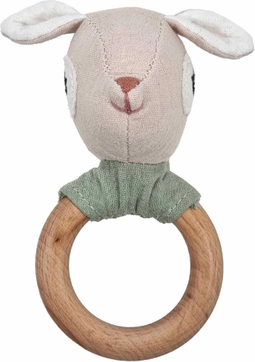Sonaglio Mealini con anello in legno cerbiatta Hedda