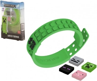 Braccialetto regolabile verde PIXIE CREW & Minecraft