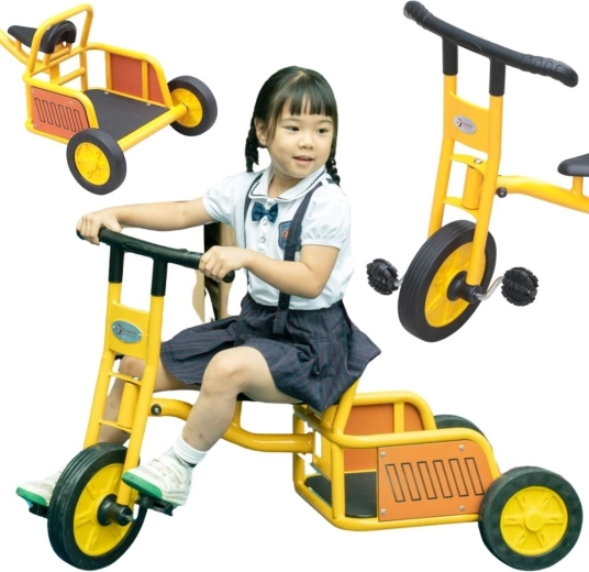 Triciclo per bambini con piattaforma di carico CLASSIC WORLD EDU dai 3 anni