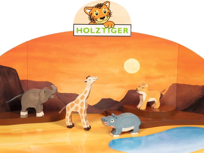 Set di animali selvatici HOLZTIGER (4 pezzi)