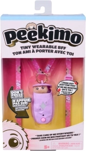 Peekimo animaletto interattivo elettronico in taschina viola