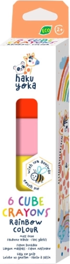 Pastelli a cera a cubetti Arcobaleno 6 pz