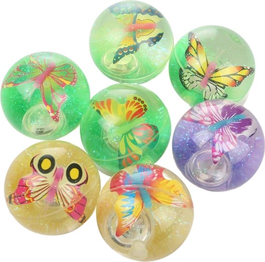 Pallina d’acqua rimbalzante luminosa Farfalla 6 cm