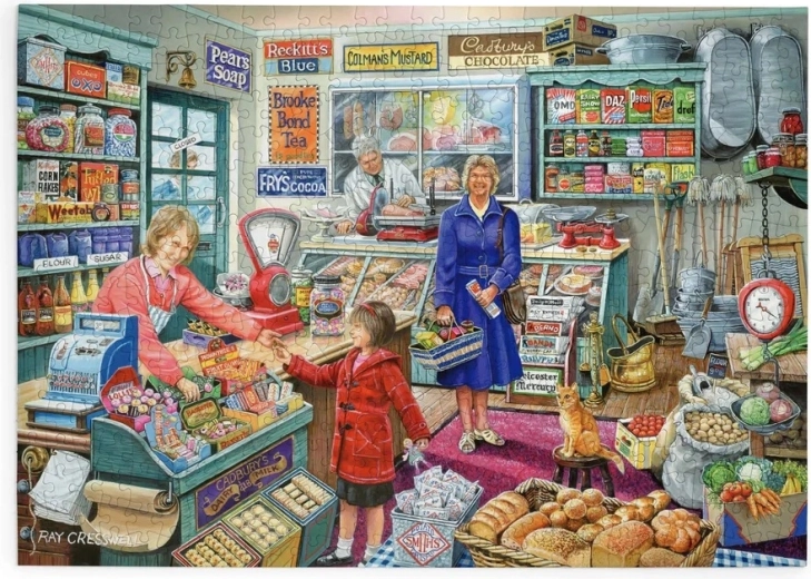 House of Puzzles Shopping nel negozietto, puzzle da 500 pezzi grandi