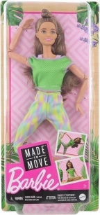Bambola BARBIE Made to Move – leggings floreali, top rosso