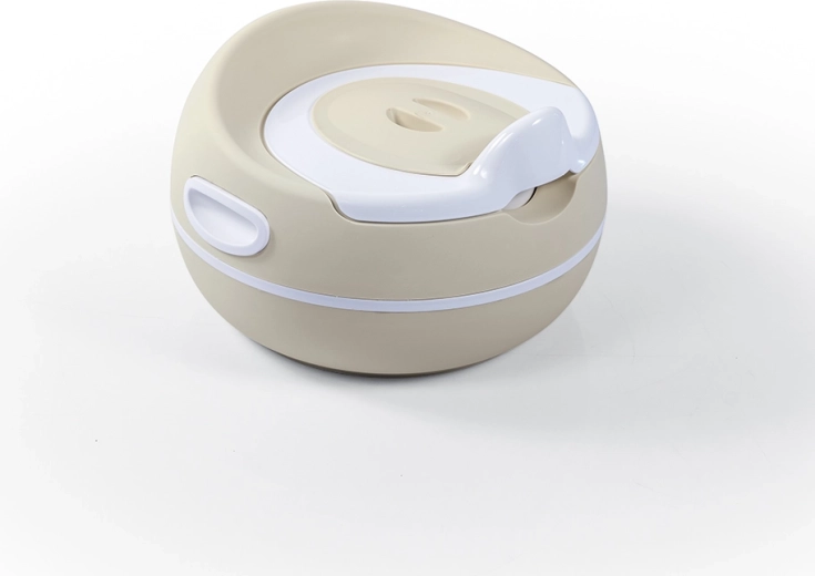 Vasino per bambini Premium – vasino da allenamento beige con coperchio e inserto rimovibile