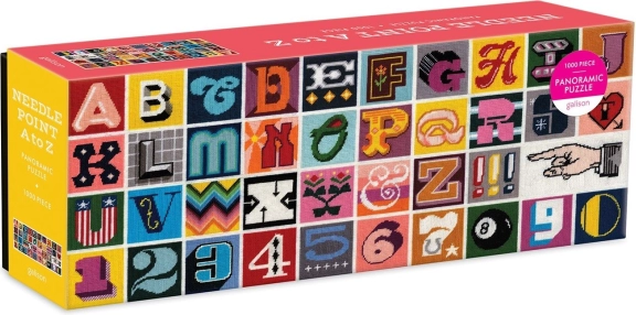 Puzzle panoramico Galison Ricamo A a Z 1000 pezzi