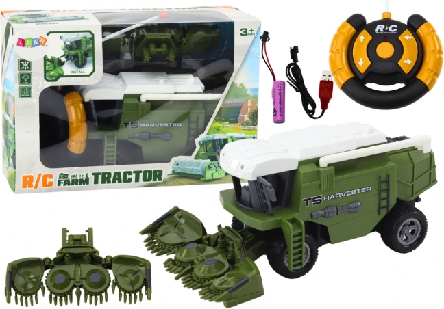 RC mietitrebbia agricola verde