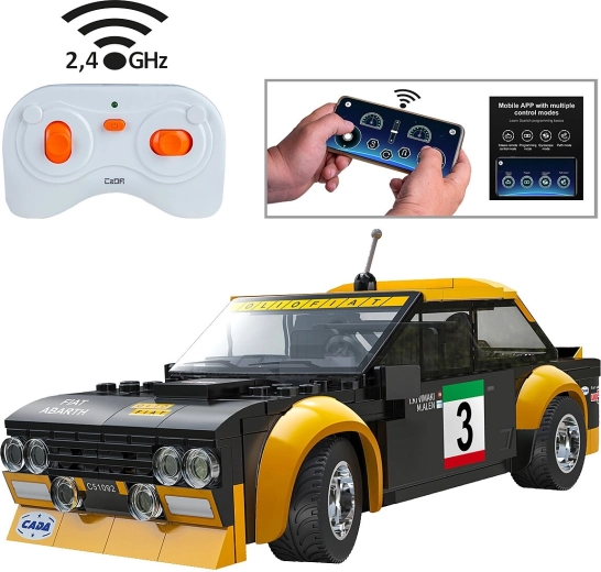 Set di costruzioni CaDA Fiat Abarth 131 radiocomandato 1:20