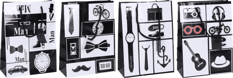 Borsa regalo misura L 41x30x11 cm