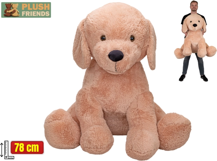 Plush Friends cane di peluche beige 78 cm