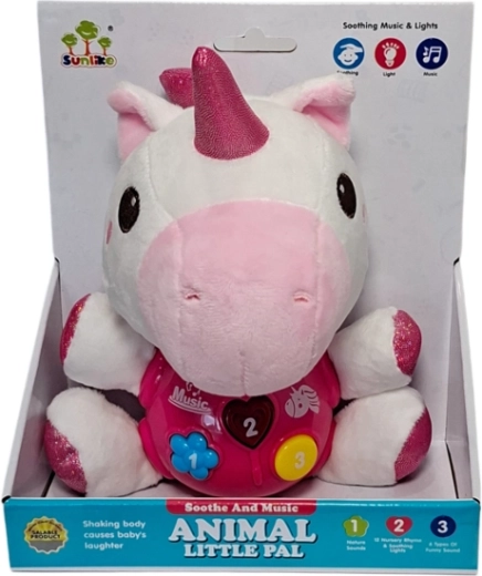 Unicorno con musica, luci e suoni