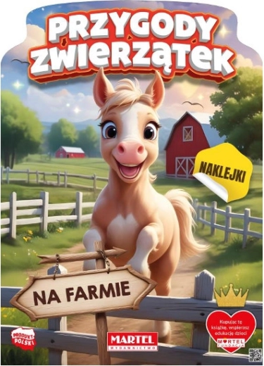 Album da colorare con adesivi Avventure degli animaletti della fattoria