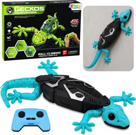 Geco RC telecomandato che arrampica sui muri 360° blu