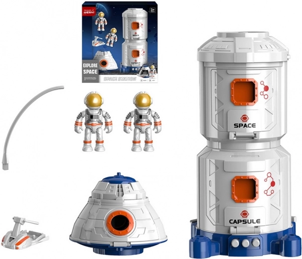 Giocattolo Interattivo Stazione Spaziale con Cosmonauti e Shuttle