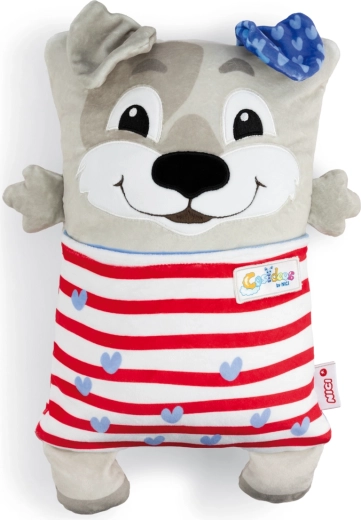 Nici Cosidoos cane di peluche double-face e cuscinetto 30 × 20 cm