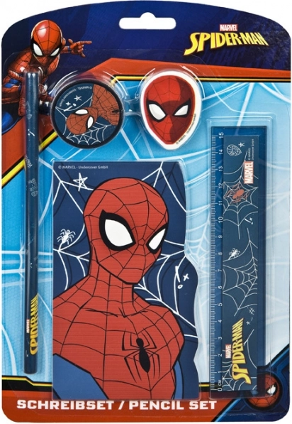 Set scolastico 5 pezzi con motivo SPIDER-MAN