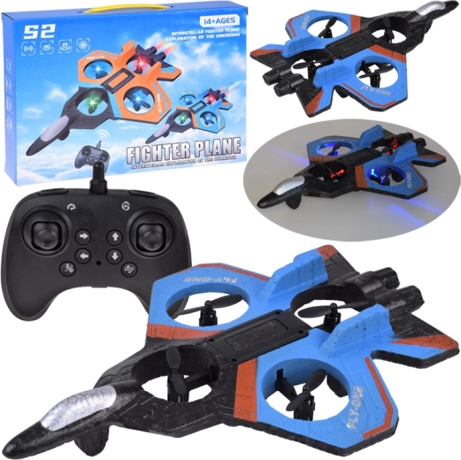 Drone RC con luci LED e flip a 360° per principianti