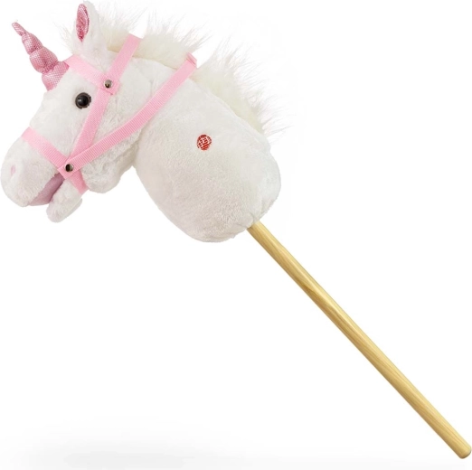 Cavallino su bastone unicorno Milly Mally bianco - 1 pezzo