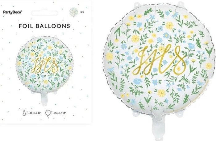 Palloncino in alluminio IHS 45 cm mix