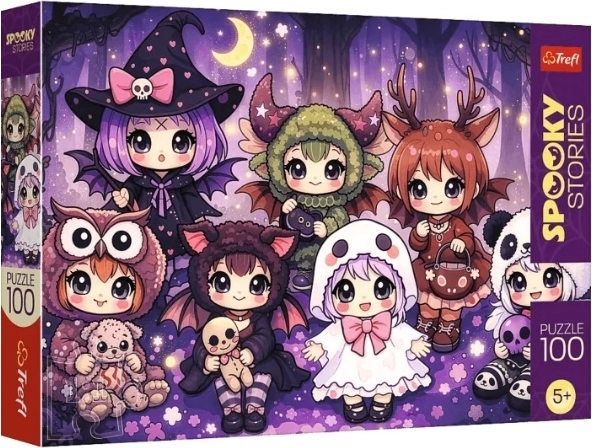 Puzzle SpookyStories: leśna drużyna czarów (100 pezzi)