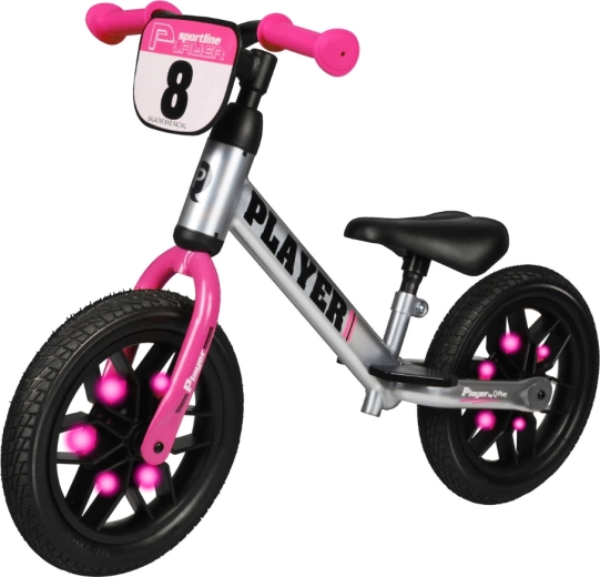 Bicicletta senza pedali Qplay Player rosa