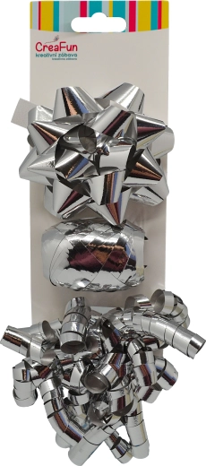 Set regalo color argento metallizzato, 3 pezzi