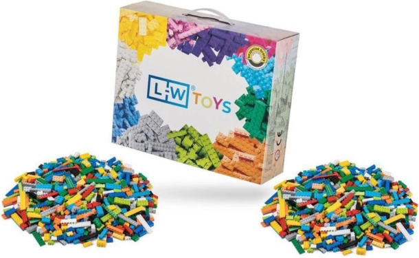 Set di costruzione L-W Toys set base 2000 pezzi (mix di mattoncini leggeri e pesanti)