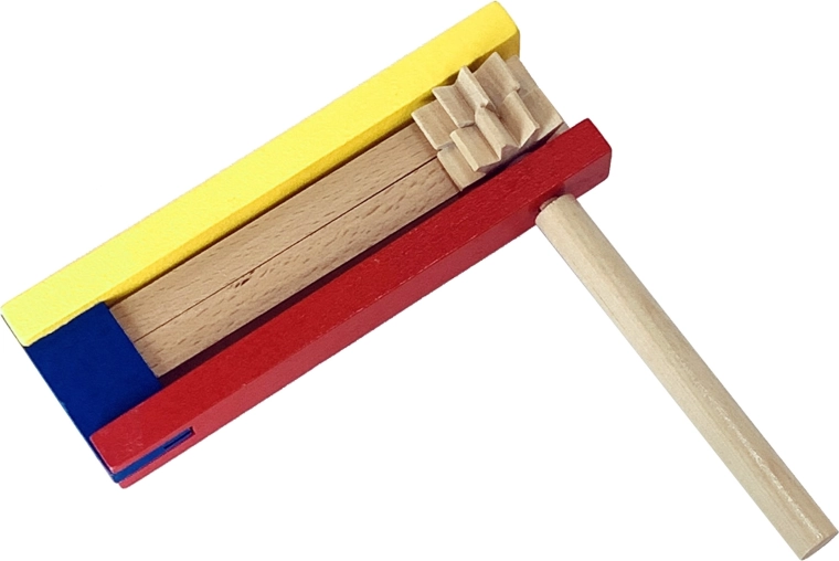 Babu sonaglio a cricchetto in legno per bambini