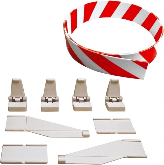 Parapetto e supporti per piste Carrera Evolution, Digital 132 e Digital 124 – set da 3 m