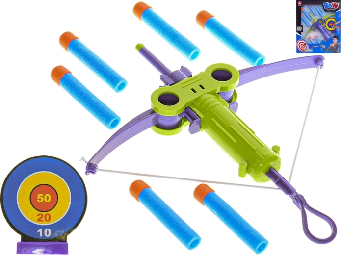 Balestra per bambini con bersaglio e proiettili in schiuma