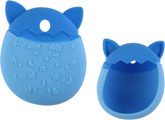 Custodia in silicone per Tamagotchi a forma di gattina blu