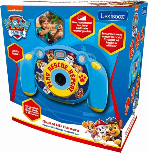 Lexibook videocamera HD per bambini e fotocamera Paw Patrol con scheda SD 32 GB