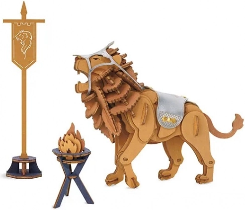 Puzzle in legno 3D Leone Guerriero