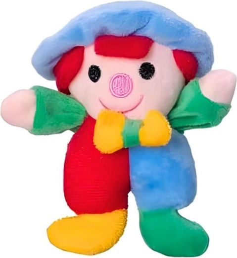Clown di peluche con sonaglio