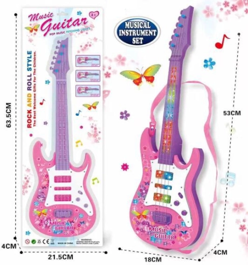 Chitarra per bambini 53 cm con luci e suoni